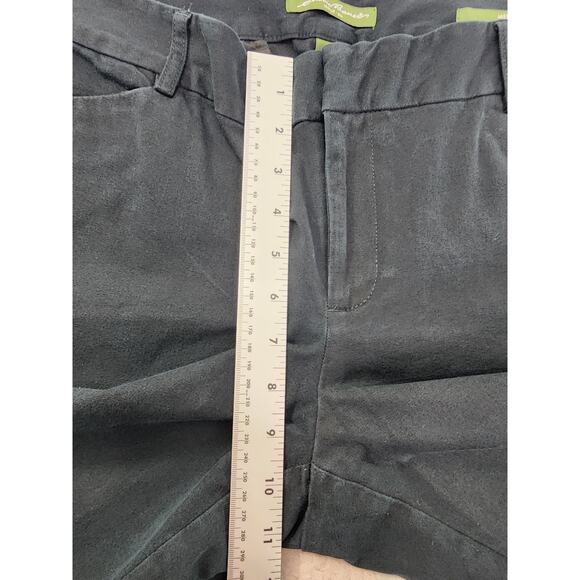 Eddie Bauer Mercer Fit Stretch Cotton Trouser Pants Size 14 Black Office Career - Picture 9 of 12